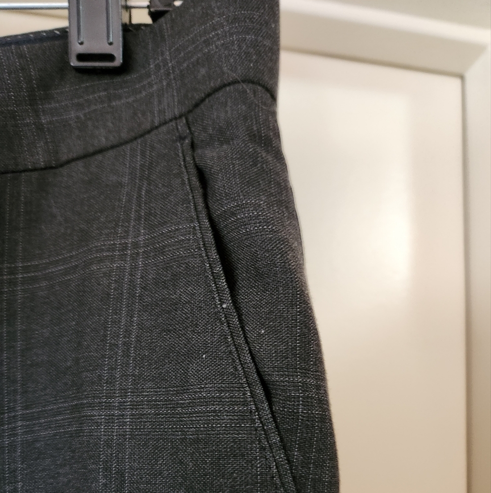 Banana Republic Factory Men's Tailored Fit Dress Pants 33/34 Dark Gray Plaid - Picture 10 of 15